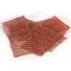 10 15 20cm Width Knitted Copper Mesh 0.23mm Dia Corrugated Surface
