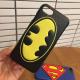 PU Cartoon Super Bat Man Pattern Cell Phone Case Cover For iPhone 7 6s Plus