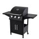 Bistro 3 Burners Gas BBQ Rotisserie Stove with Warming Area and Flat Plate Griddle