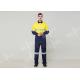 Double Stitching Safety Work Clothes High Visable Orange Jacket Bib Pants Suit