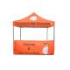 Advertising Gazebo Canopy Tent Orange Color Flame Retardant Simple Assembly