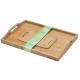 melamine wood serving tray with handle and cutting board