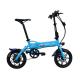 Blue Lightweight 14 Inch Electric Bike For Adult Aluminum Alloy 6061