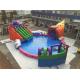 Giant Outdoor Inflatable Water Park , Custom Children Octopus Water Slide