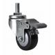 Edl Light 2.5 60kg 36425-64 PU Caster with Threaded Brake and Sleeve Bearing