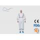 SMS Disposable Protective Suit , White Disposable Coveralls With Reflective Tape