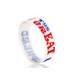 transparent 202*25*2mm ink fille white and blue wholesale silicone bracelets