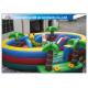 Waterproof Round Blow Up Jumping Castle Bouncy Inflatable For Kids / Adults
