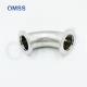 Sanitary stainless steel pipe fitting SS316L SMS 45 Degree weld end elbow