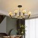 Multi Head Glass Pendant Lamps E27 4000K 6000K Hanging Glass Globe Modern Pendant Lights
