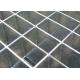 Skid Resistant Press Lock Steel Grating / Industrial Metal Floor Grates