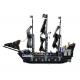 Lego-style open-Chi Black Pearl pirate ship 87010 DIY fight inserted