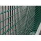 Welded Wire Fence Panels 100X200 MM Mesh Size With Peach Post 40X70 MM