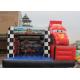Inflatable Amazing Commercial Grade Bounce Houses With Racing Car Decoration