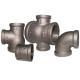 Female Threaded Malleable Cast Iron Pipe Fittings Reducing Pipe Tee ANSI / BS Standard