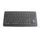 120 Keys Black Panel Mount Ruggedized Keyboard With 25mm Optical Trackball