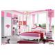 teenager glossy princess bed room set furniture,#906