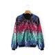 Ladies Ma1 Bomber Jacket With Gradient Sequin Design 100% Polyester