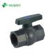 Dark Green Handle Female PVC Ball Valve for Water Supply and Long-lasting PVC Material