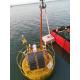 Rider Wave Power Buoy Measure Yellow Chain Through Buoys