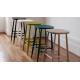 Commercial Furniture Modern Bar Chairs Plywood Seat Bar Stool Solid Ash