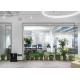 Customizable Cubicle Systems Ultra-clear Vision Glass Partition Wall With Aluminum Frame