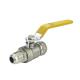 SAI High-Quality Forged Brass Gas Control Valve Ball Valve With Yellow Handle For Gas System