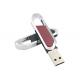 Black Red Metal Usb Flash Drive With Auto Run Function Low Power Consumption