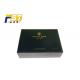 Black Moisture Resistant High End Gift Boxes Sturdy Structure With Strong Magnets