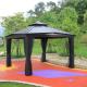 PVC Coated Iron Gazebo Quad Pop Up Gazebo With Sides Steel Frame