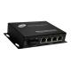 IP30 Fiber To Ethernet Media Converter 4 Ethernet with 1 Fiber Port