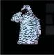 trendy blank Mens Reflective Jacket with Zebra Stripes design Eco friendly