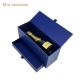 Two Layers Glass Bottle Packaging Box Customized Paper Wine Box With Magnetic Lid