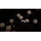 White Pearl Outdoor Patio Globe String Lights Black Wire G50 LED Waterproof String Lights Suspension Type Patio Lights Decor