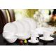 superwhite coupe shape porcelain/new bone  61pieces dinnerware sets with gold decal with gifbox