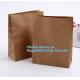 nature brown Kraft bread packaging paper bags,Brand paper bag machine making paper bag paper bread bag, BAGPLASTICS, LTD