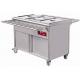 Electric buffet soup food warmer cooker Bain Marie with cabinet