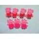 Funny 3d Cartoon Pig Shape Rubber Fridge Magnet PVC In Pink Color , Best Tourist Fridge Magnet Soft PVC