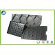 Electronic PS Black 0.45 mm Plastic ESD Trays , Anti-static Compartment Tray