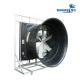 IP55 Industrial Exhaust Fan 72 Inches Fan Blade Diameter Pre installed Eye Bolts for Chains