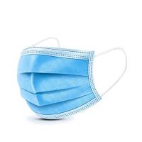 Single Use 3ply Non Woven Fabric Mask Adjustable Nose Piece Easy Wearing