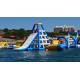 Customized Blow Up Water Parks Puncture Proof Inflatable Floating Water Park ASTM