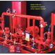 4000GPM Skid Mounted Fire Pump Ductile Cast Iron Casing With 338KW Motor Driver