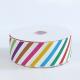 Colorful Striped Grosgrain Ribbon Single Face Type Customized Width