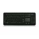 Ruggedized Silicone Industrial Keyboard With Touchpad, Washable Silicone Medical Keyboard