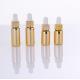 Brown Gold 15~100ml Dropper Bottle Round PET Plastic Dropping Bottles For