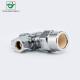 Chrome Plated 1/2x3/8x3/8 Compression Angle Stop Valve