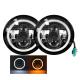 Durable 7 Inch Headlight Duranble Polycarbonate Lens Material Angle Eyes