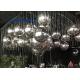 Giant Gold PVC Inflatable Mirror Ball Sphere Decorative Silver Colorful