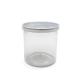 Custom Transparent Plastic Jar Containers Custom Logo Printing Paper Carton Packaging
